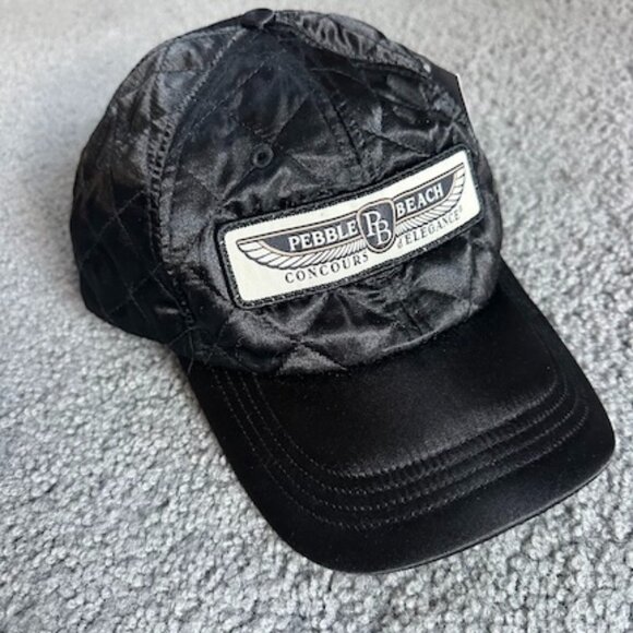 Pebble Beach Other - Official Pebble Beach Concours d'Elegance Black Quilted Ball Cap - New with Tags